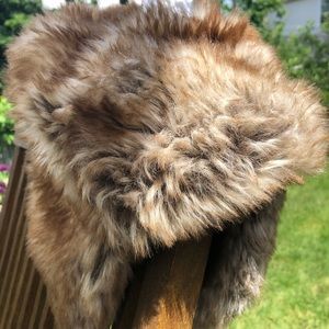 Boys S/M Gap faux fur hat with ear flaps